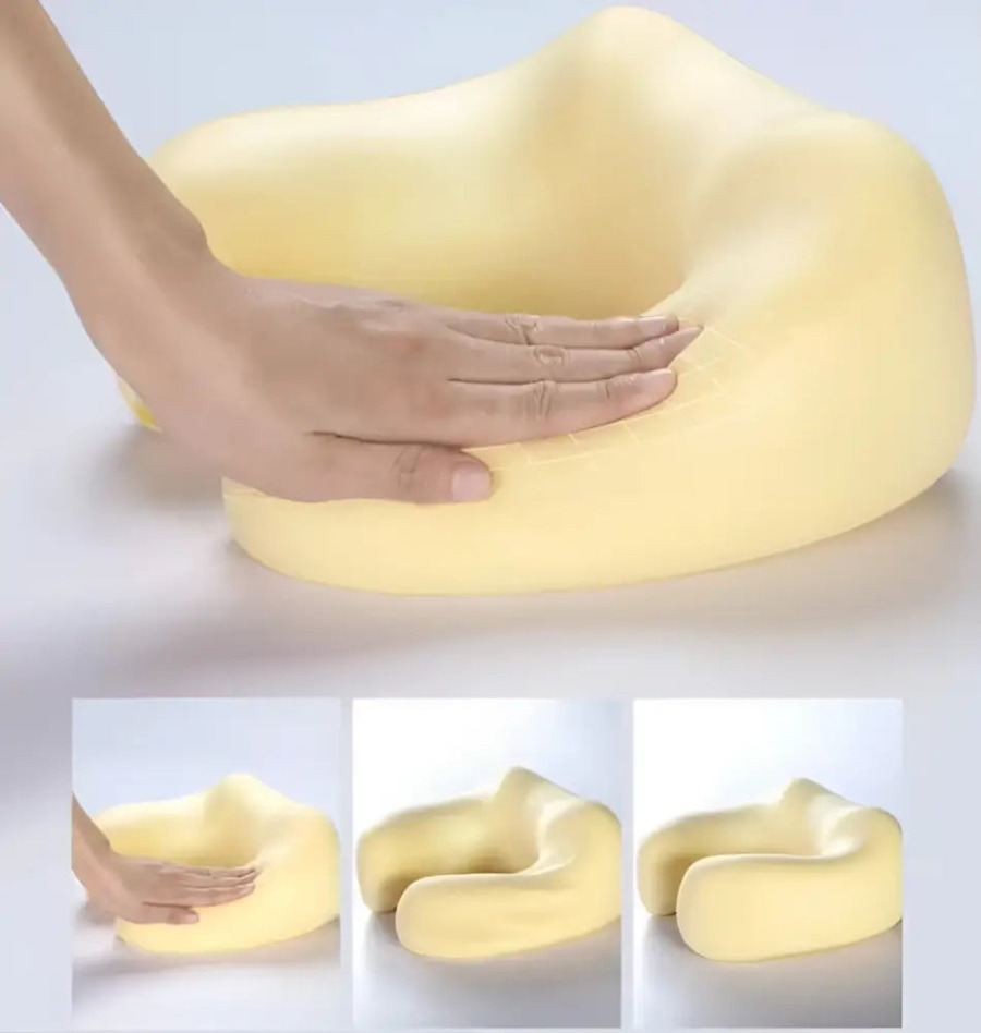 Coussin Masseur Cervical à Mémoire de Forme → Poduszka Masażująca na Szyję z Pianką Memory Memory-Schaum-Nackenkissen mit Massagefunktion