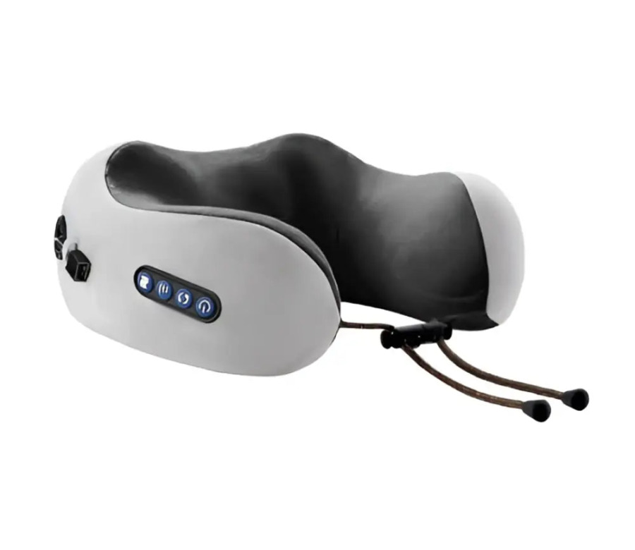 Coussin Masseur Cervical à Mémoire de Forme → Poduszka Masażująca na Szyję z Pianką Memory Memory-Schaum-Nackenkissen mit Massagefunktion