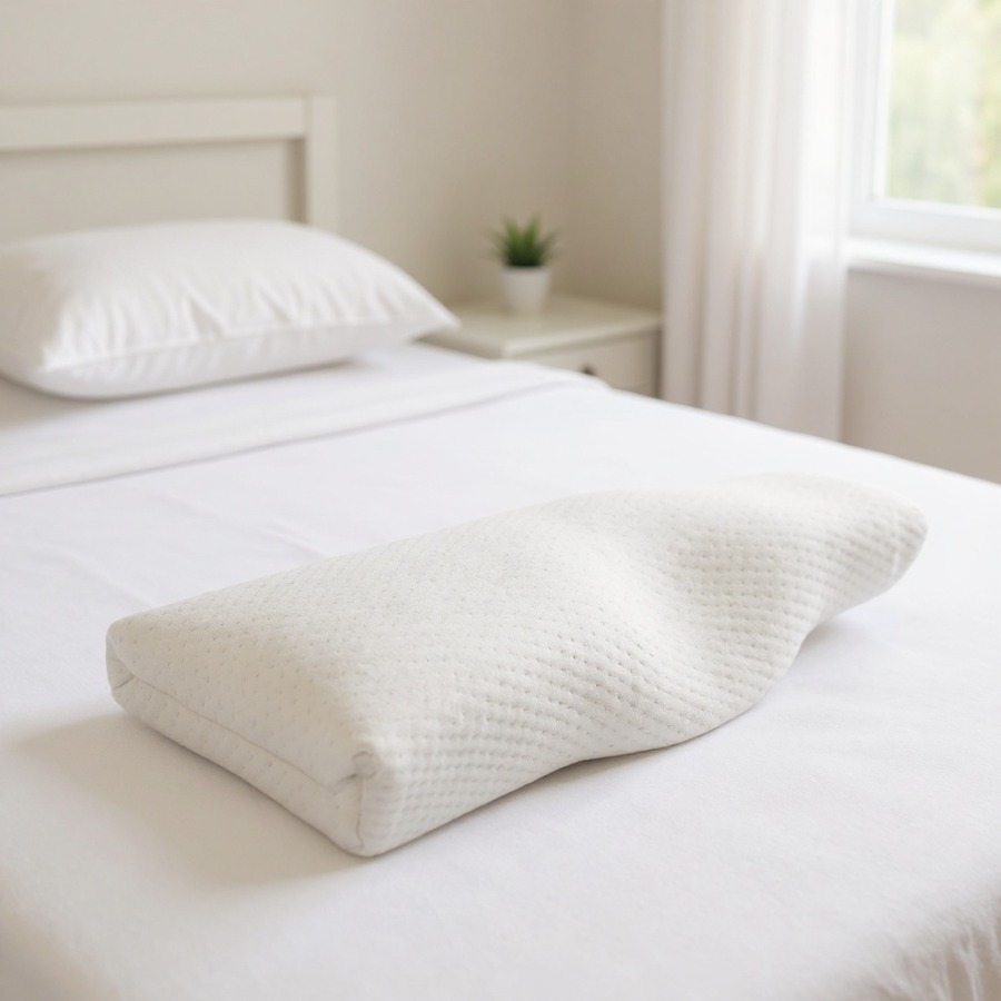 Ergonomisches Nackenkissen für dein Bett im Schlafzimmer