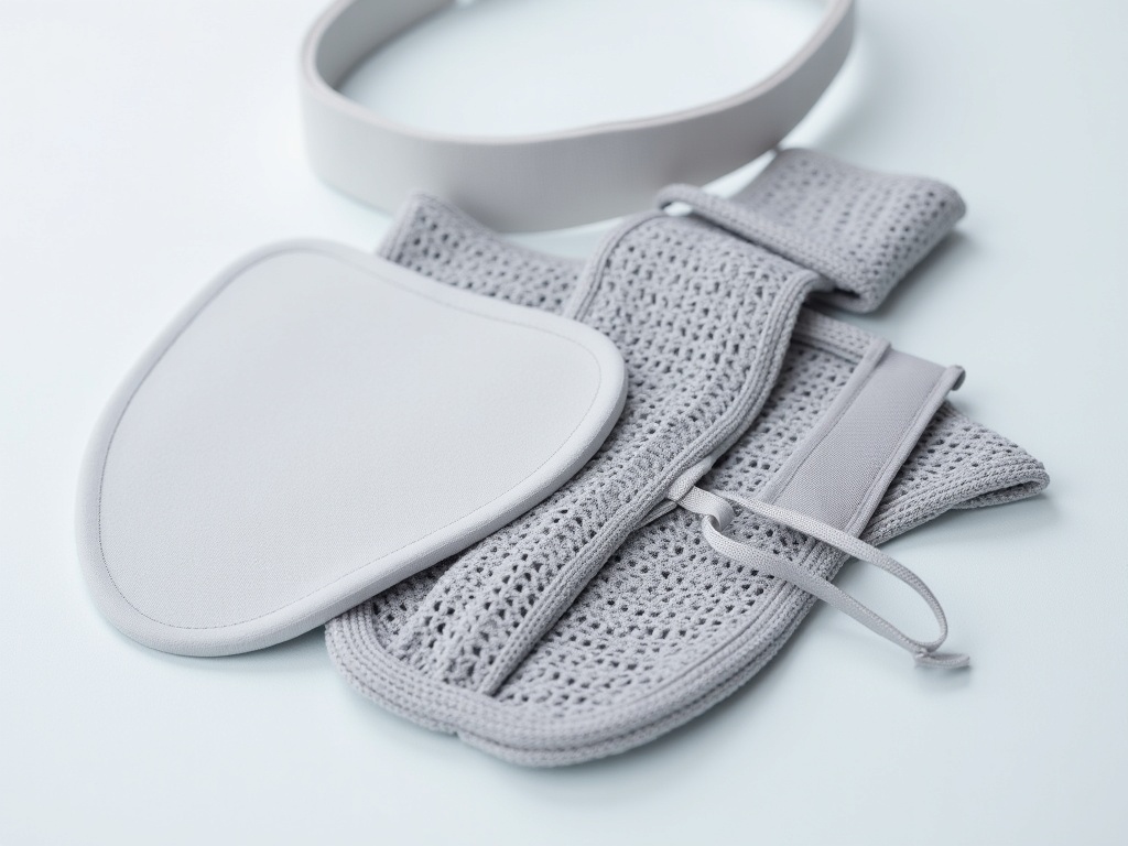 Materialien zur Herstellung von Haltungskorrektoren: perforiertes Neopren und elastisches Band