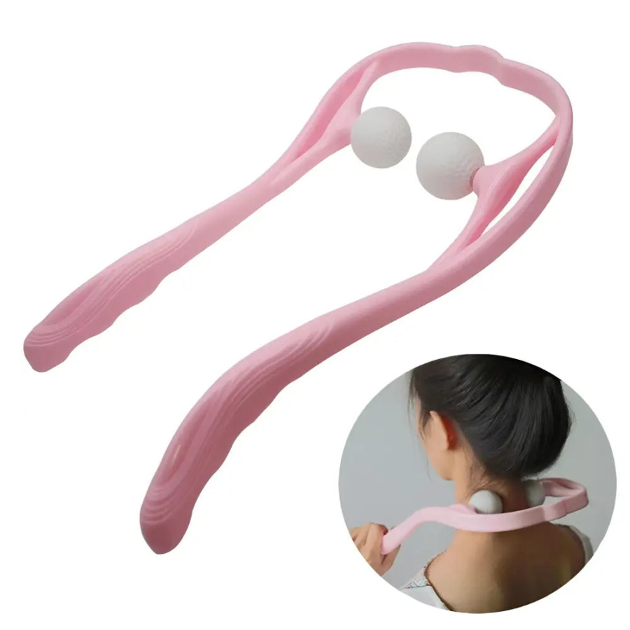 Manualny Masażer Szyi z Akupresurą Manueller Nackenmassager mit Akupressur
