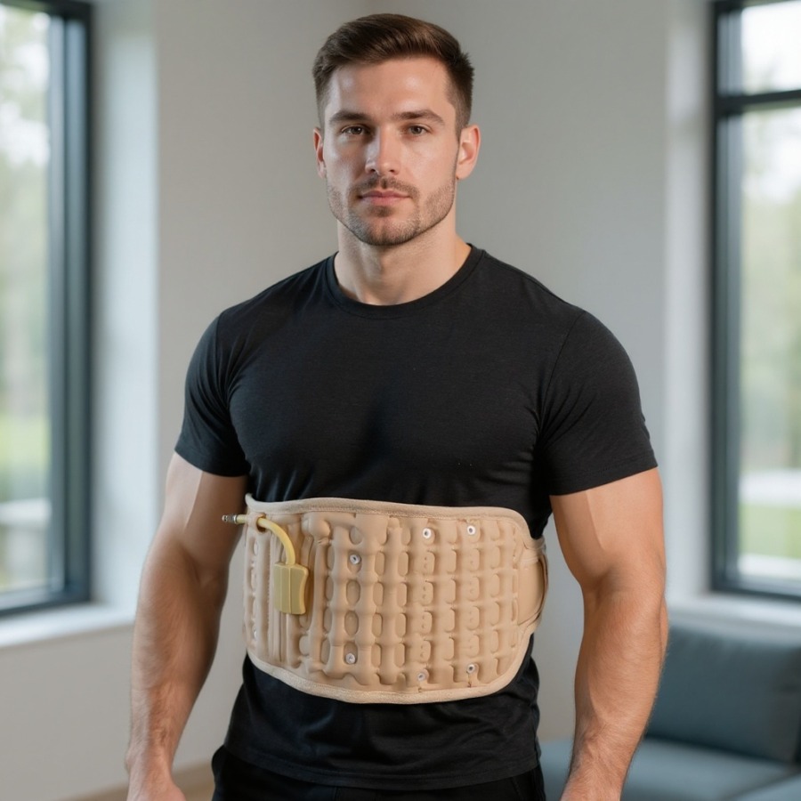 Aufblasbarer Lendenwirbelstützgurt für die Taille
