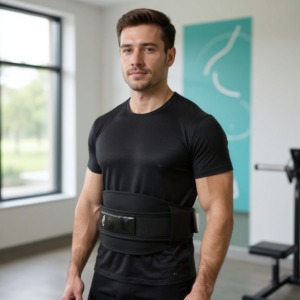 Lendengurt fürs Gym, getragen im Lendenbereich