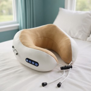 Ein Nackenmassagekissen für das Bett