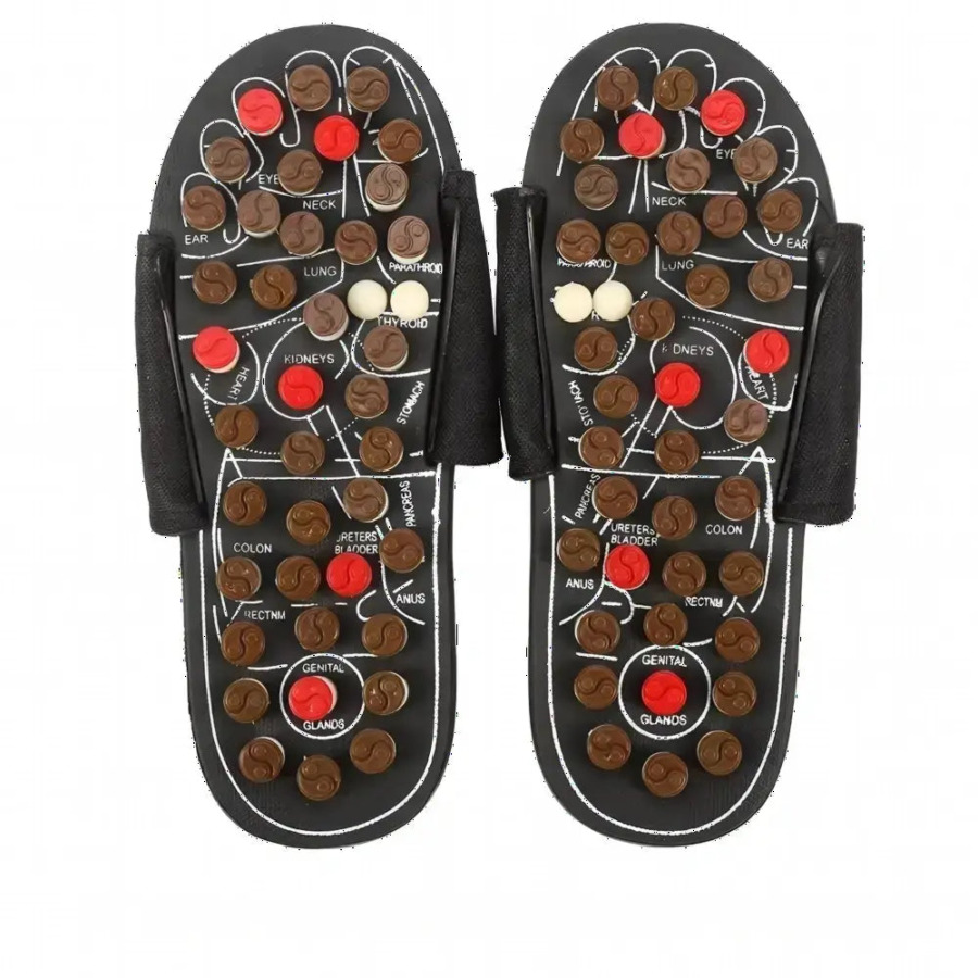 Sandały do refleksologii stóp i akupresury z magnesami Reflexzonen-Sandalen mit Akupressur und Magneten
