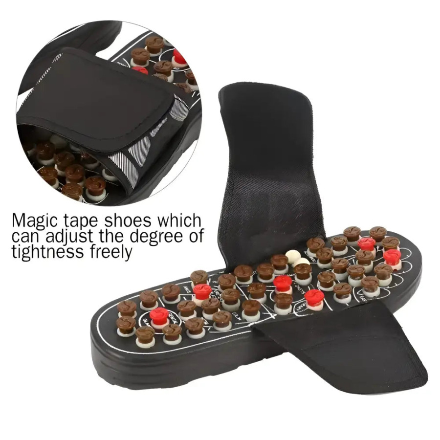 Sandały do refleksologii stóp i akupresury z magnesami Reflexzonen-Sandalen mit Akupressur und Magneten