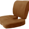 Braunes Set aus orthopädischen Sitzkissen