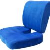 Blaues Set orthopädischer Sitzkissen