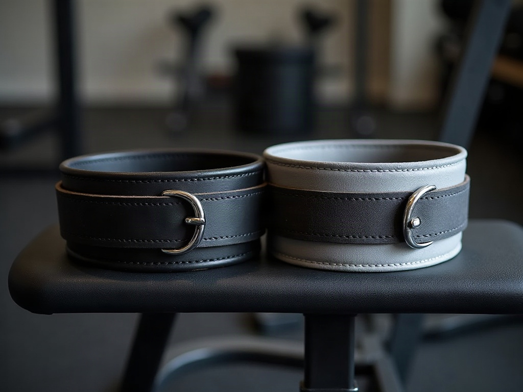 Vergleich von Leder- und Neoprengürtel für das Krafttraining