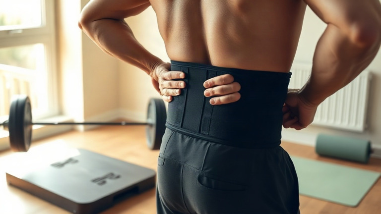 Lendenwirbelsäulen Stützgurt fürs Gym: Stabilisierung beim Training